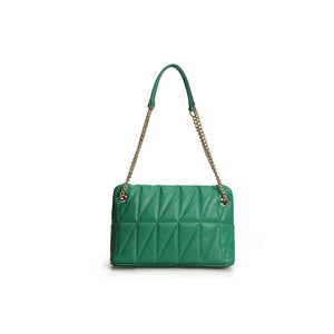 LUCKY BEES green faux leather Shoulder Bag
