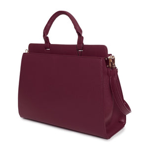 EGON VON FURSTENBERG burgundy polyurethane Handbag