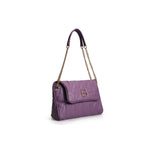 Load image into Gallery viewer, LUCKY BEES violet faux leather Shoulder Bag
