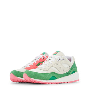 SAUCONY SHADOW 6000 white/green fabric Sneakers