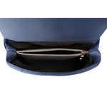 Load image into Gallery viewer, LUCKY BEES blue faux leather Shoulder Bag
