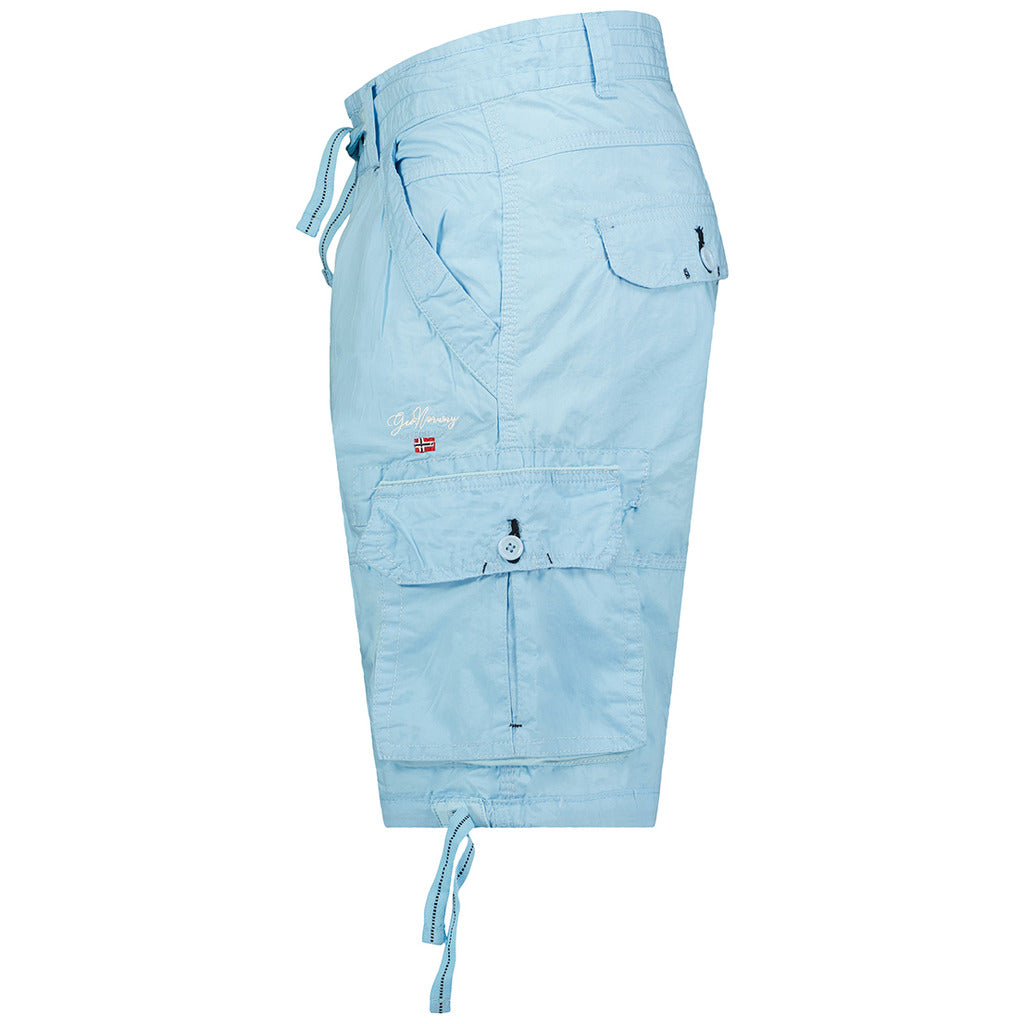 GEOGRAPHICAL NORWAY light blue cotton Shorts
