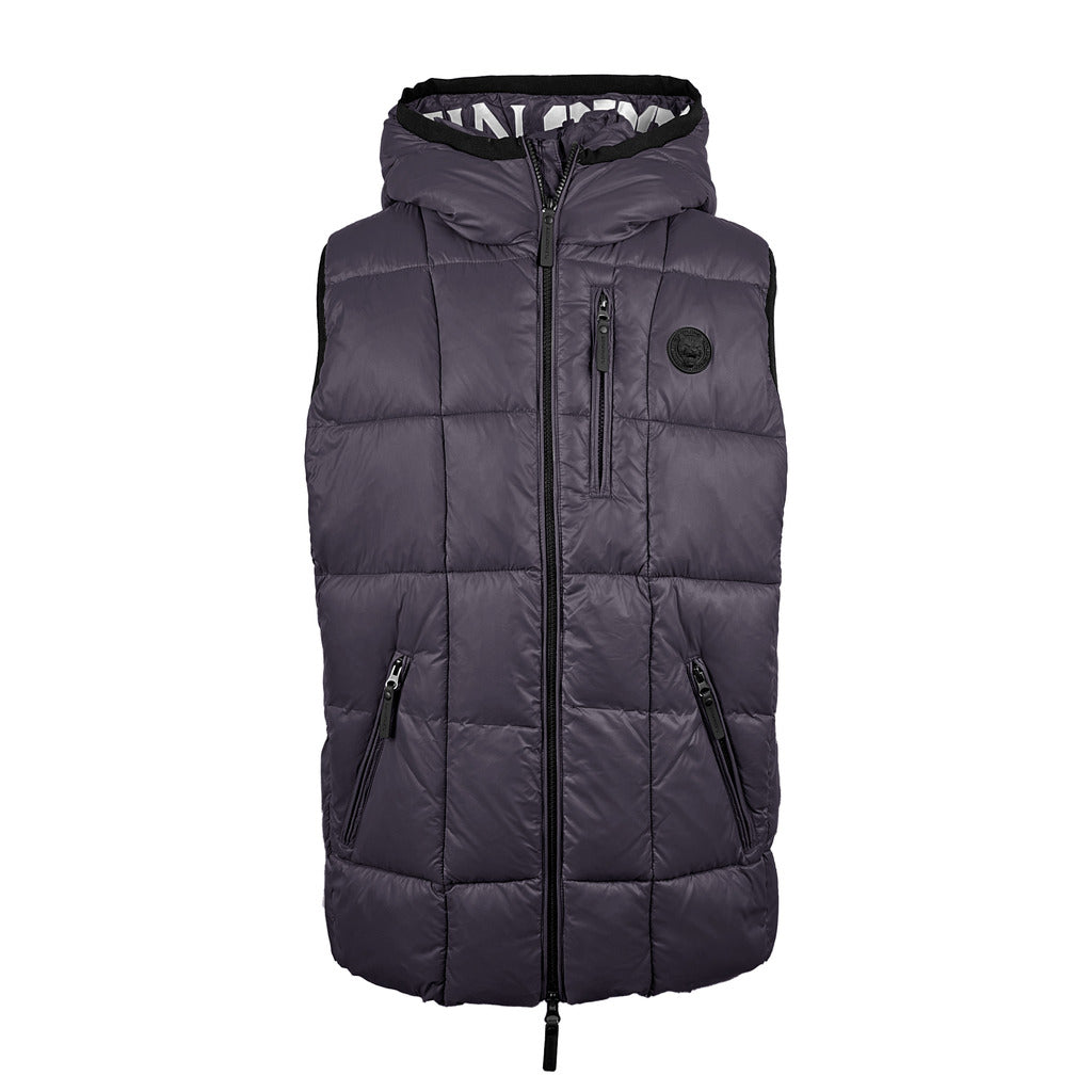 PLEIN SPORT GREY POLYESTER GILET