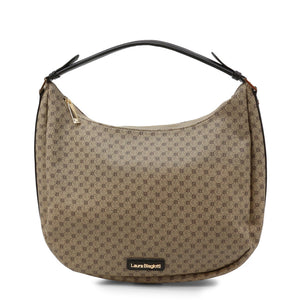 LAURA BIAGIOTTI DEMA beige/black synthetic fibers Shoulder Bag