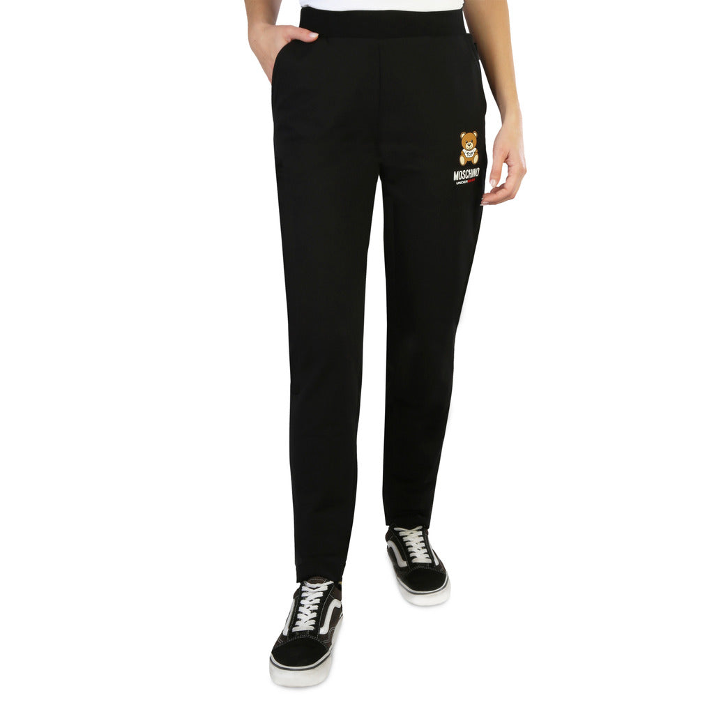 MOSCHINO black cotton Joggers