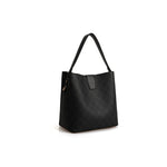 Load image into Gallery viewer, LUCKY BEES black faux leather Handbag
