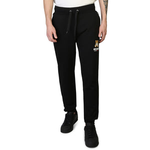 MOSCHINO black cotton Joggers