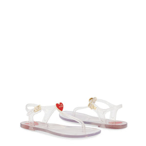 LOVE MOSCHINO white rubber Sandals
