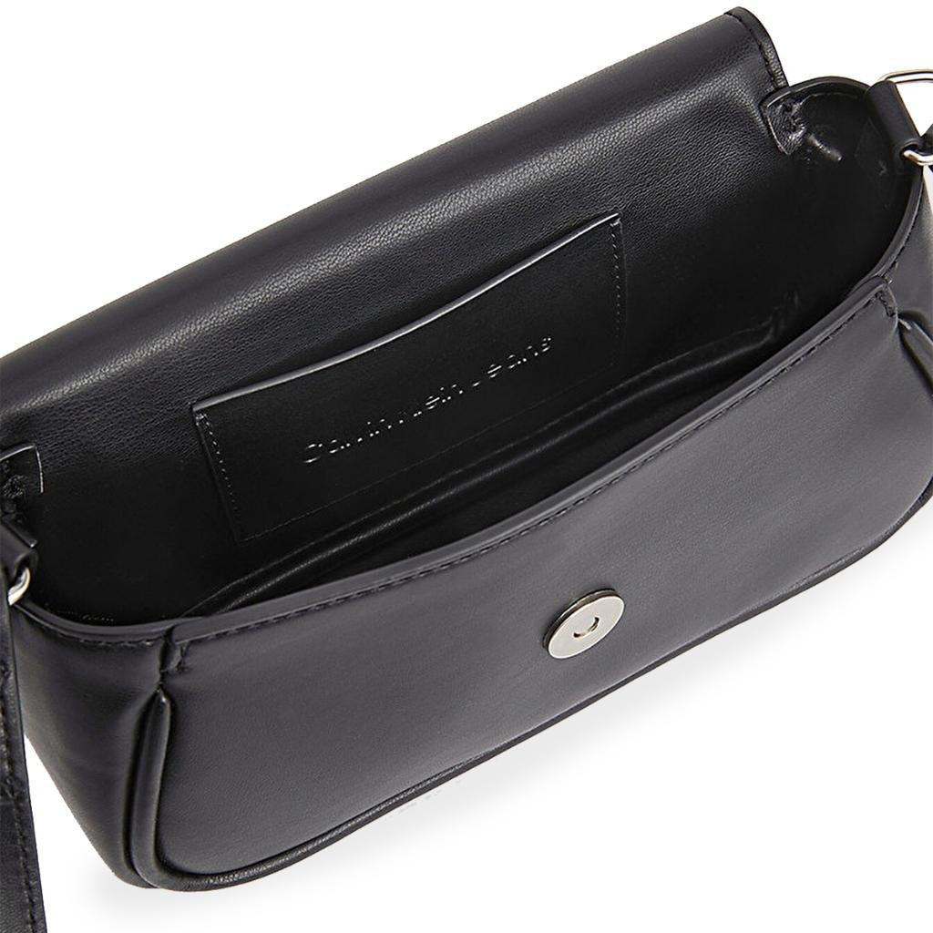 CALVIN KLEIN black/white polyurethane Shoulder Bag