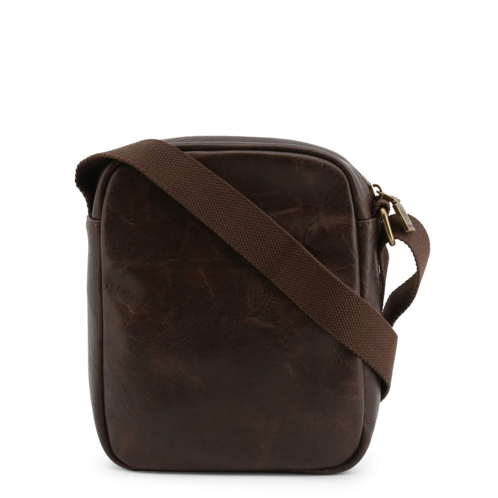 LUMBERJACK brown faux leather Messenger Bag