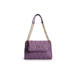 Load image into Gallery viewer, LUCKY BEES violet faux leather Shoulder Bag
