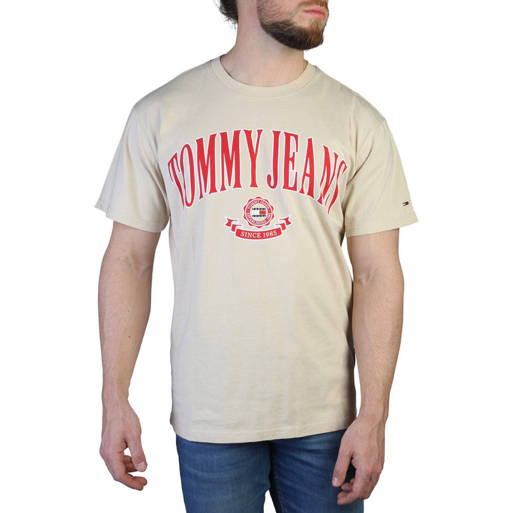 TOMMY HILFIGER beige/red cotton T-Shirt