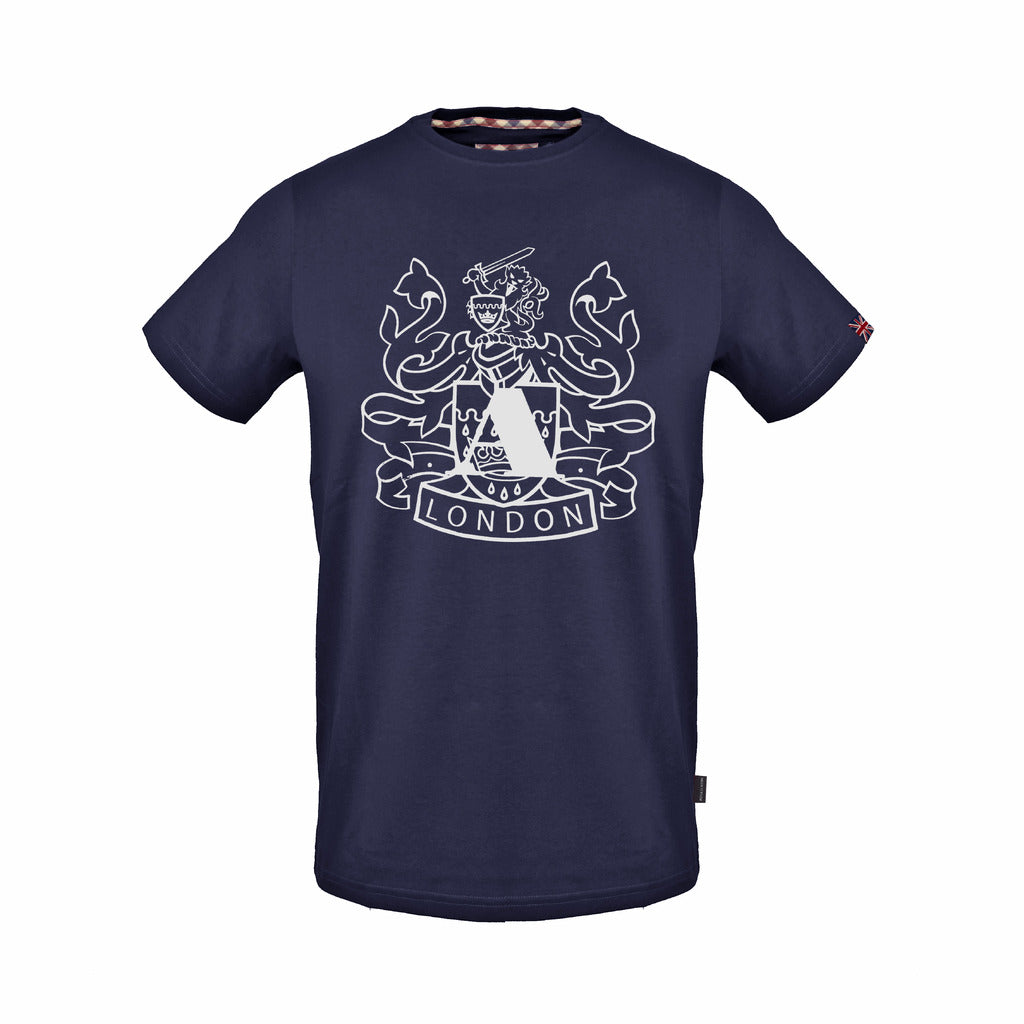 Aquascutum blue cotton T-shirt