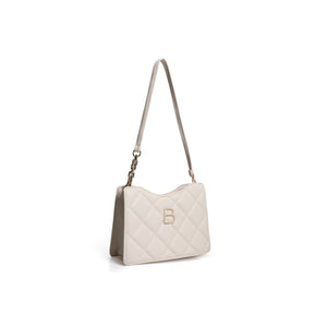 LUCKY BEES beige faux leather Shoulder Bag