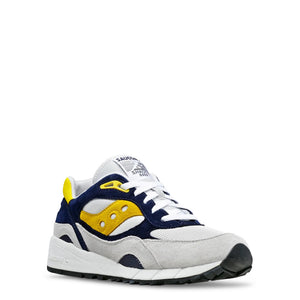 SAUCONY SHADOW 6000 grey/blue/yellow fabric Sneakers