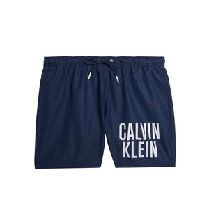 CALVIN KLEIN navy blue/white polyester Swimwear