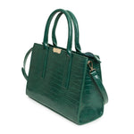 Load image into Gallery viewer, EGON VON FURSTENBERG green polyurethane Tote
