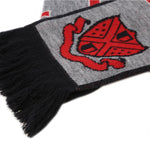 Load image into Gallery viewer, TOMMY HILFIGER grey/black/red acrylic Scarf
