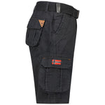 Load image into Gallery viewer, GEOGRAPHICAL NORWAY black cotton Shorts
