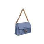 Load image into Gallery viewer, LUCKY BEES blue faux leather Shoulder Bag
