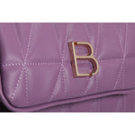 Load image into Gallery viewer, LUCKY BEES violet faux leather Shoulder Bag
