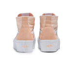 Load image into Gallery viewer, VANS pink/white fabric Hi Top Sneakers
