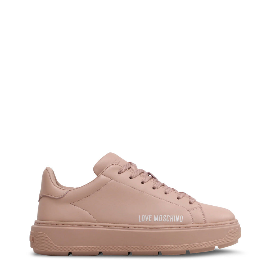 LOVE MOSCHINO pink leather Sneakers