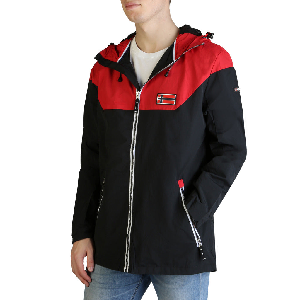 GEOGRAPHICAL NORWAY black/red polyamide Outerwear Jacket