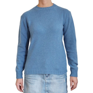 100% Cashmere light blue cashmere Sweater