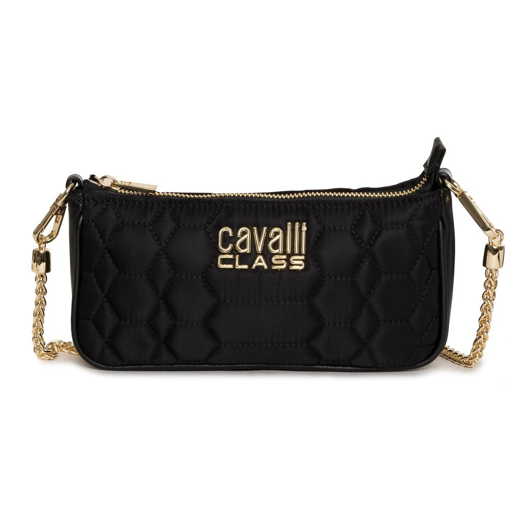 Cavalli Class black synthetic leather Shoulder Bag X073_LXB667-AB835_D0007