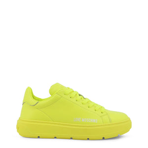 LOVE MOSCHINO yellow leather Sneakers