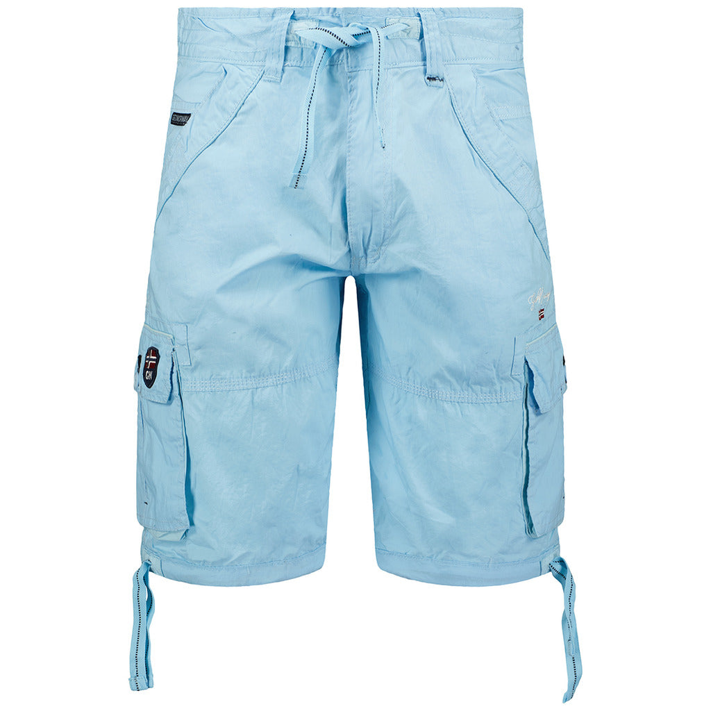 GEOGRAPHICAL NORWAY light blue cotton Shorts