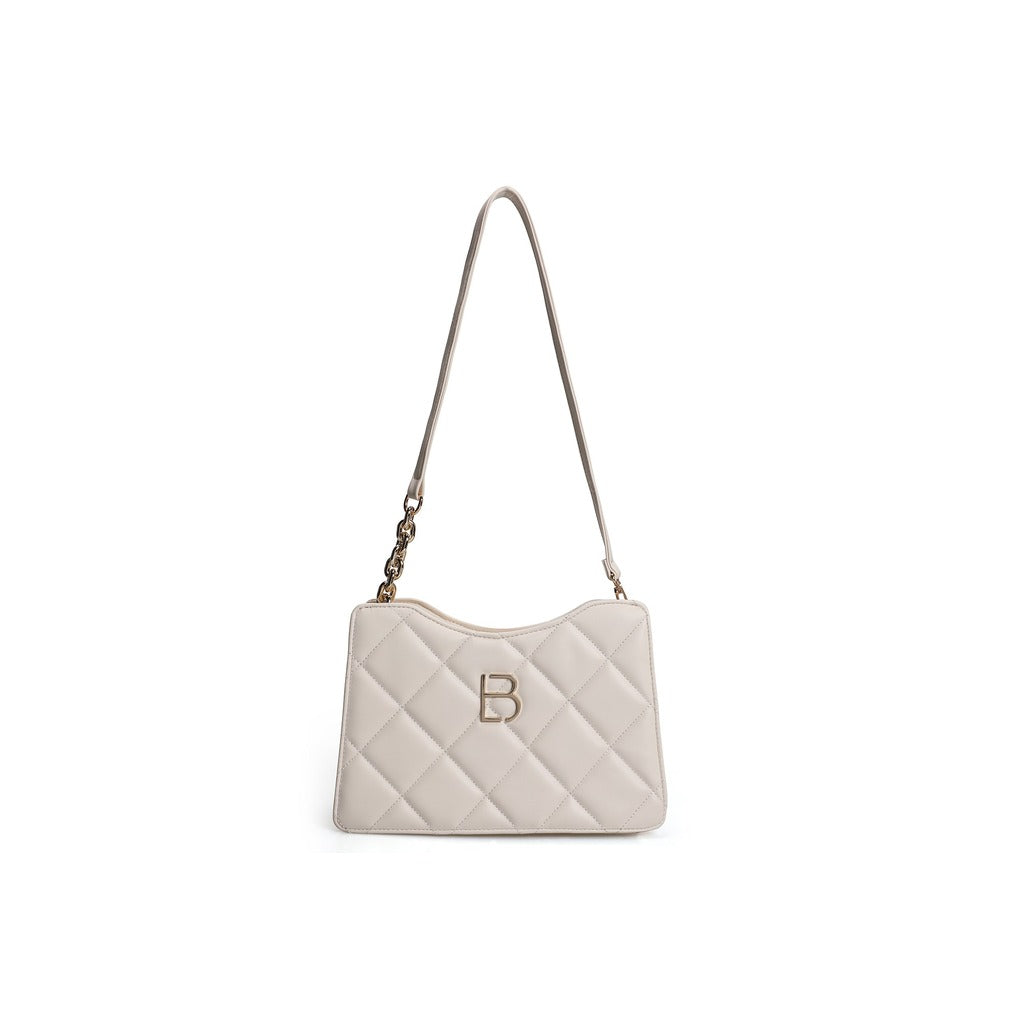 LUCKY BEES beige faux leather Shoulder Bag