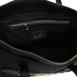 Cavalli Class black leather Shoulder Bag