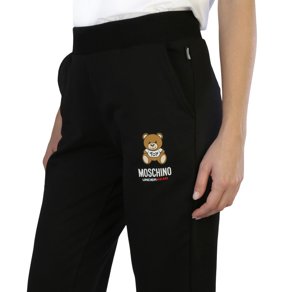 MOSCHINO black cotton Joggers