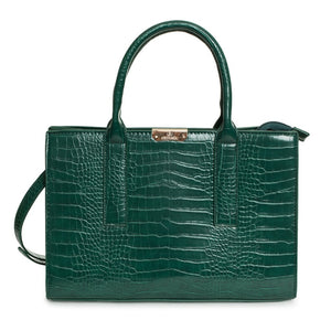 EGON VON FURSTENBERG green polyurethane Tote