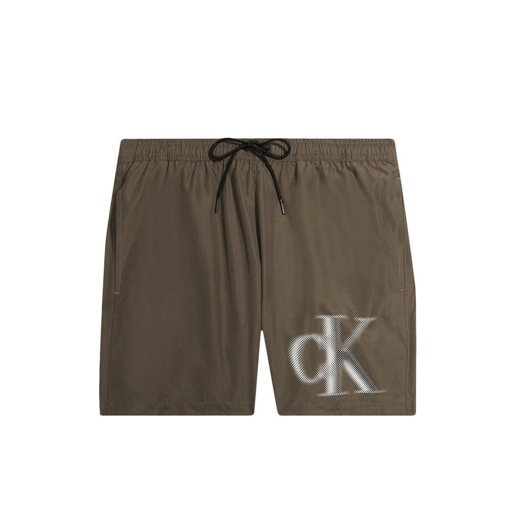 CALVIN KLEIN brown polyester Swimwear
