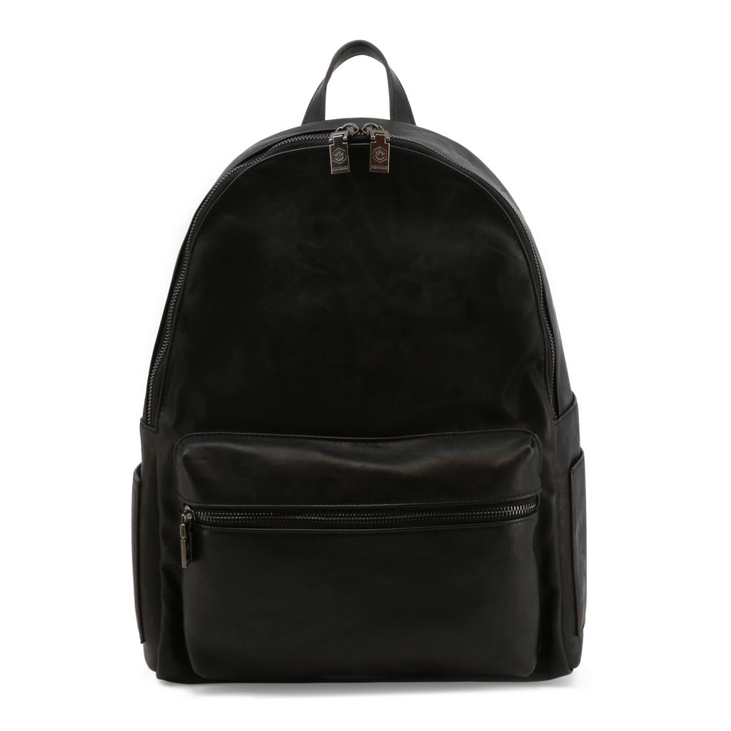 LUMBERJACK black faux leather Backpack
