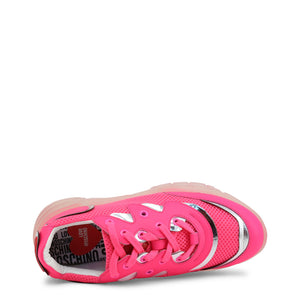 LOVE MOSCHINO pink faux leather Sneakers