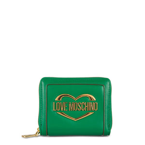 LOVE MOSCHINO green polyurethane Wallet