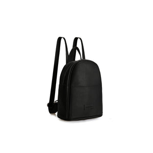 LUCKY BEES black faux leather Backpack