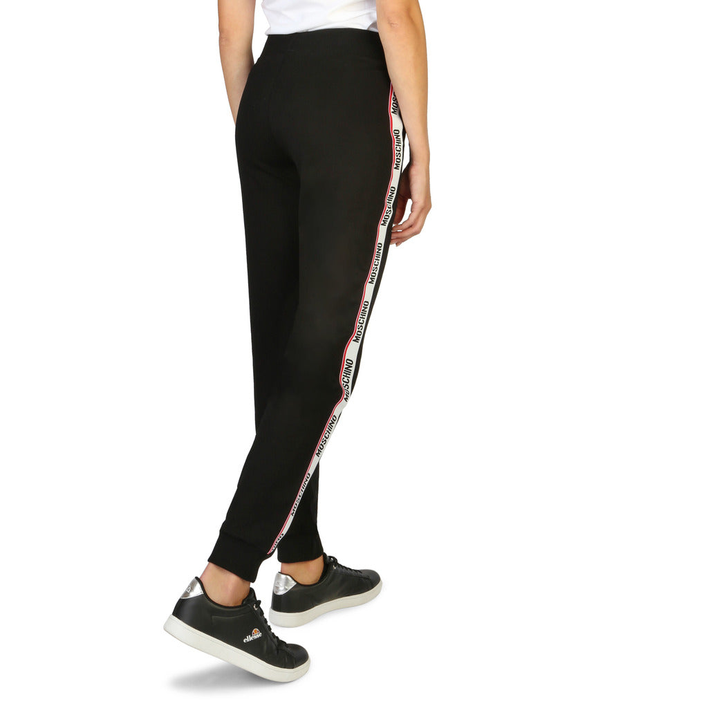 MOSCHINO black cotton Joggers