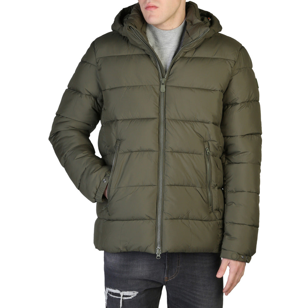 SAVE THE DUCK BORIS green nylon Down Jacket