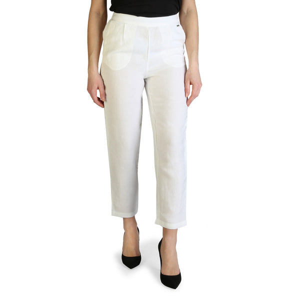 ARMANI EXCHANGE white linen Pants To Be Outlet