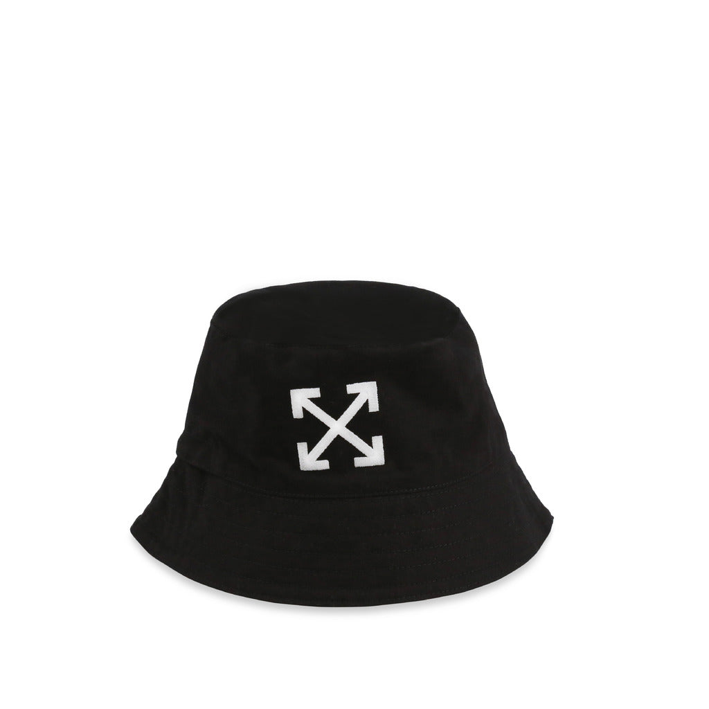 OFF-WHITE black cotton Beanie Hat