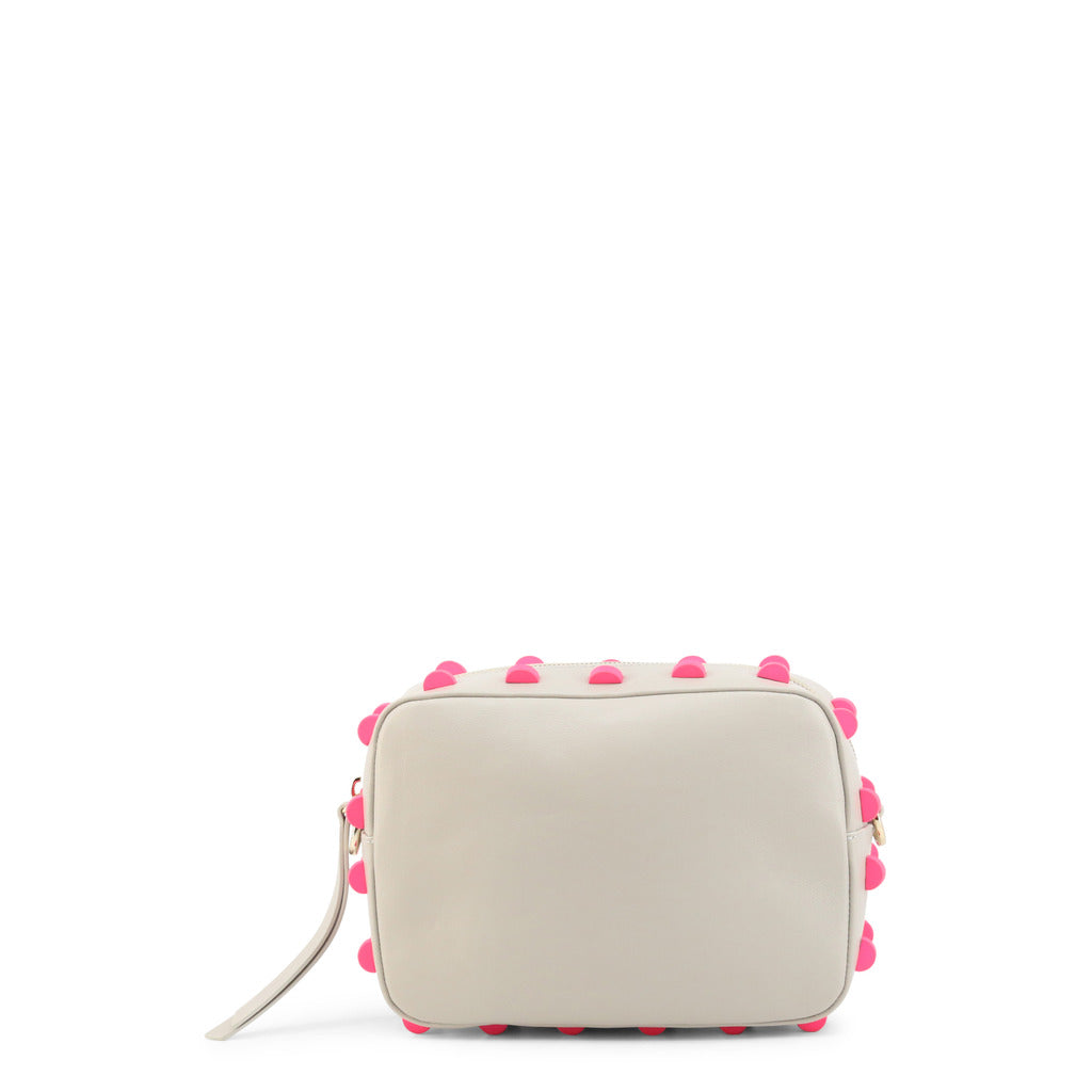 BORBONESE white leather Clutch