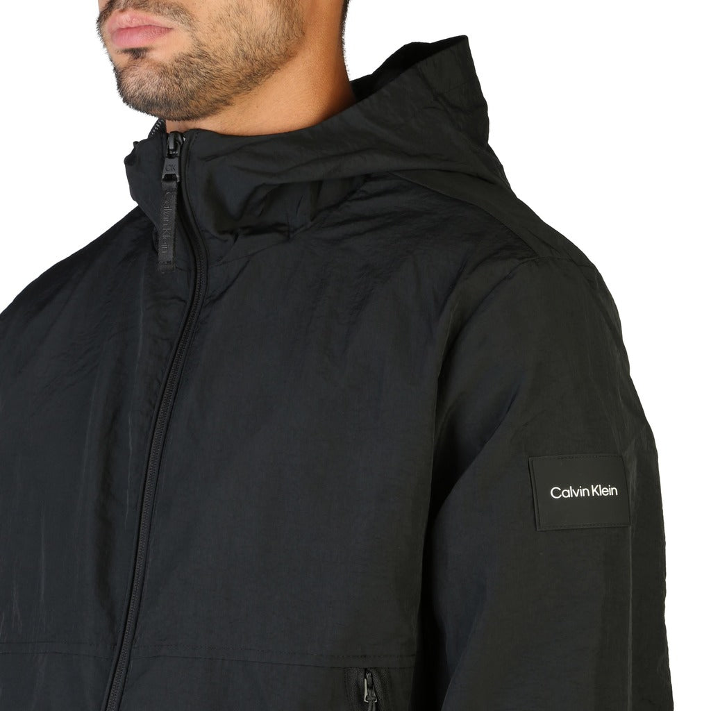 CALVIN KLEIN black nylon Outerwear Jacket