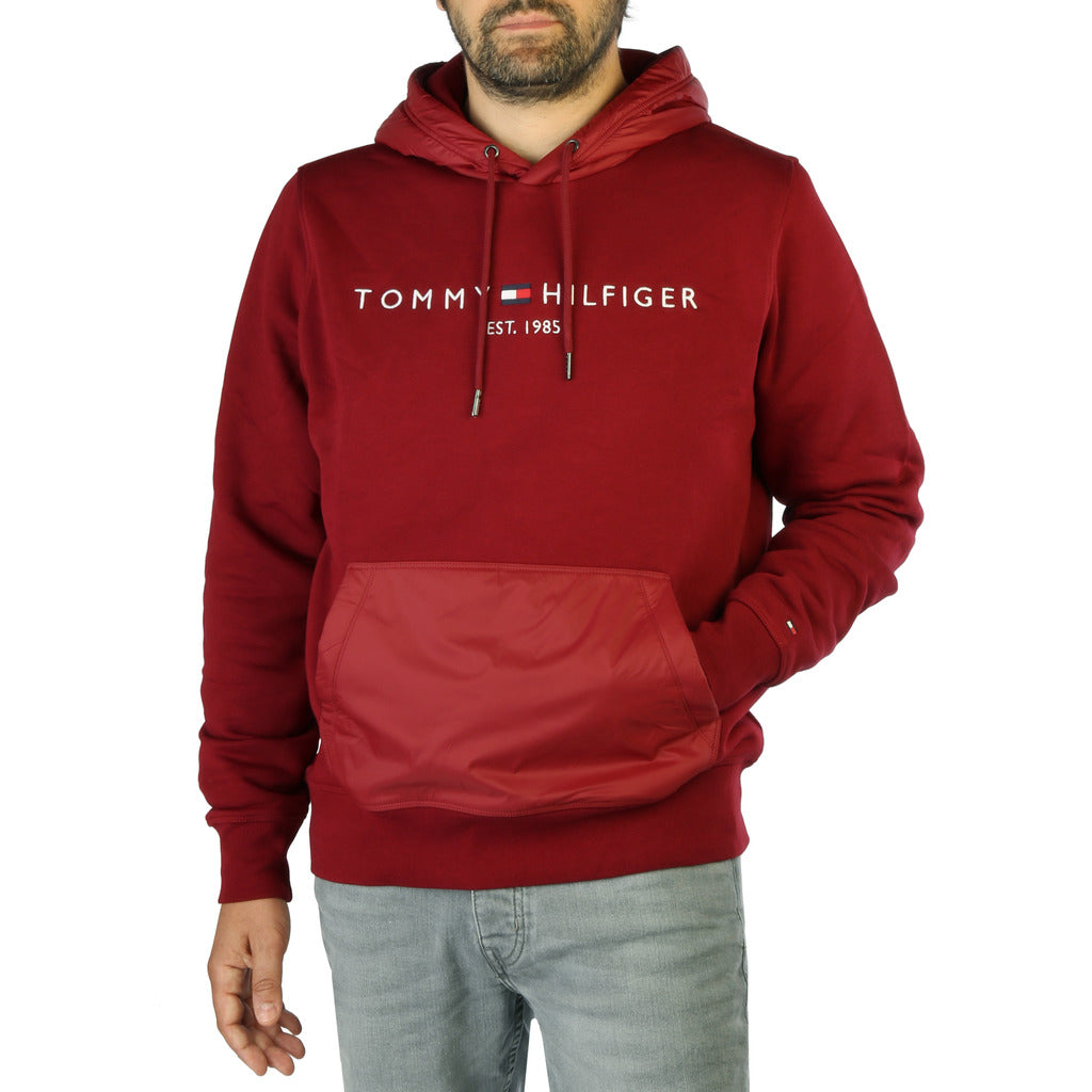TOMMY HILFIGER burgundy cotton Sweatshirt