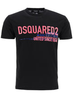 Load image into Gallery viewer, DSQUARED2 black cotton T-shirt
