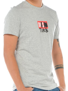 DIESEL grey cotton T-shirt